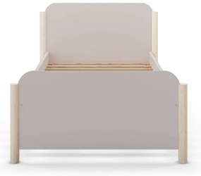 Krémová detská posteľ z borovicového dreva 90x190 cm Enola – Marckeric