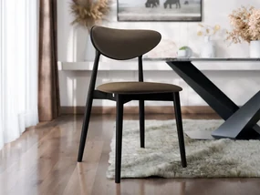 Čalúnená jedálenská stolička KT65/C, Dostupné poťahy: Magic Velvet 2216, Farby: buk