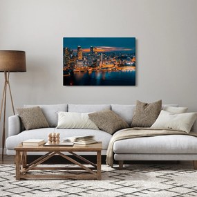 Obraz nočného mesta (90x60 cm)