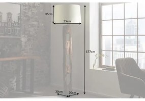 Stojaca lampa 41046 Barracuda 177cm Bežová Drevo Acacia  - Komfort-nábytok