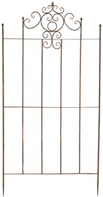 Mriežka na popínavé rastliny Paula - 180 x 85,5 cm - Hnedá antik