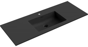 Mexen Otis, umývadlo na zapustenie 121 x 46,5 cm, čierna matná, 25181271