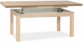 Rozkladací konferenčný stolík Kleopatra 124/164 cm dub sonoma