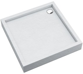 Vanička štvorcová Astrix 80x80x16 biela štruktúra AQM4730BST