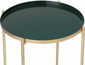 Odkladací stolík ELLA Ø 30 cm, zlatý