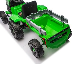 LEAN CARS CH9959B Batériový ťahač s prívesom svetlozelený 24V