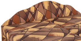 Manželská posteľ Jitka, hnedá (matrac štandard vzor č. 37)