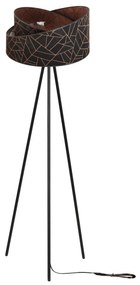 Podlahová lampa WERONA, 1x textilné tienidlo so vzorom (výber zo 7 farieb), (výber z 2 farieb konštrukcie), M