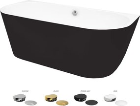 Besco Akrylátová voľne stojaca vaňa Vica NEW BW CC/NP 150x80 (160x80, 170x80), napúšťanie cez prepad BESCO-Typ výpuste: McAlpine Click-Clack s napúšť…