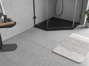 Mexen Flow, päťuholníková sprchová vanička slim 90 x 90 cm, čierna matná, 46P709090