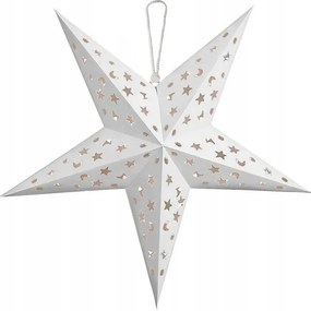 Tutumi Tutumi, LED podsvietená papierová hviezda 60cm SY-001, biela, CHR-05001