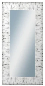 DANTIK - Zrkadlo v rámu, rozmer s rámom 60x120 cm z lišty SAUDEK biela čierne čiary (2512)