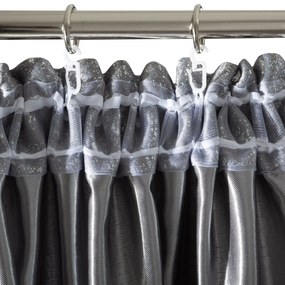 ZATEMŇOVACÍ ZÁVES NA PÁSKE EBRU 135X270 CM STRIEBORNÁ