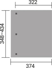 WEKA Drevená záhradná pergola 672 (4,3x3,7m)