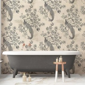 VLADILA Pomegranate Garden In Grey - tapeta