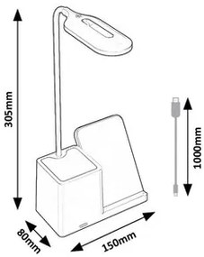 Rabalux CÉRIA LED stolná lampa 74233
