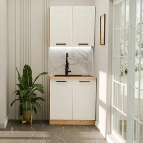 Kuchynská linka Luna biela/artisan 80 cm bez pracovnej dosky