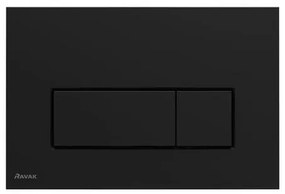 Ravak Uni Slim ovládacie tlačidlo z plastu v čiernej farbe X01744