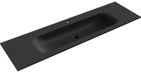 Mexen Vela, umývadlo na zapustenie 161 x 46,5 cm, čierna matná, 25231671
