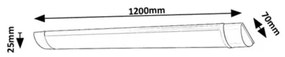Rabalux 78025 - LED podlinkové svietidlo BATTEN LIGHT2 LED/36W/230V 120 cm