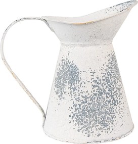 Béžový dekoračný plechový džbán Fun Antique - 17*11*17 cm
