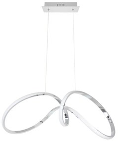 LED Luster na lanku TESORO LED/48W/230V lesklý chróm