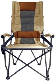 Skladacia kempingová stolička hnedá