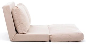 Krémová rozkladacia pohovka 120 cm Taida – Balcab Home