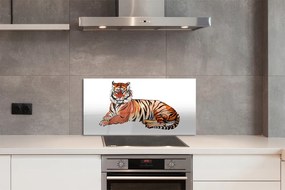 Nástenný panel  maľované tiger 125x50 cm