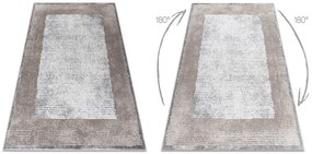 Moderný koberec NOBLE  9730 67 vzor rámu vintage, krémovo/ béžový
