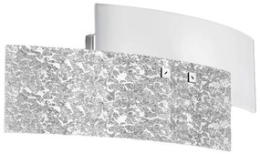 Gea Luce LARA A P arg - Nástenné svietidlo LARA 2xE14/42W/230V strieborná