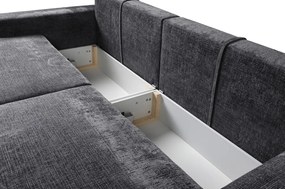 Rozkladacia pohovka Anafi, tmavo šedá látka