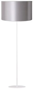 Duolla - Stojací  lampa CANNES 1xE27/15W/230V pr. 45 cm strieborná/biela