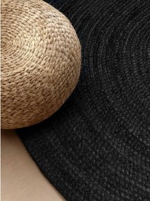 Čierny obojstranný/ručne tkaný jutový koberec 160x230 cm Braided – Hanse Home