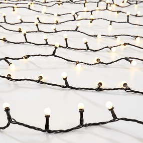 WHITE BULBS Svetelná reťaz vonkajšie mini žiarovky 200 svetiel