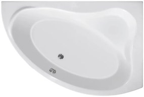 Aqualine Aqualine, ORAVA vaňa 150x90x38cm bez nožičiek, pravá, biela, G1591
