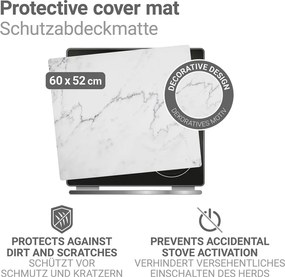 Kryt na sporák z PVC 60x52 cm Marble – Wenko
