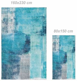 Koberec Esmarina Typ 2 160x230 cm - modrá / sivá