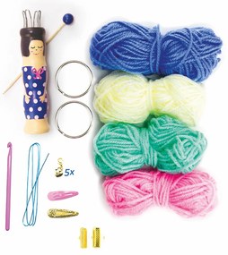 Lovely box - kreatívna súprava s pletacou bábikou