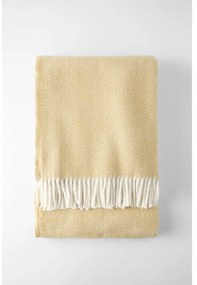 Sivohnedý pléd s podielom bavlny Euromant Skyline, 140 × 180 cm