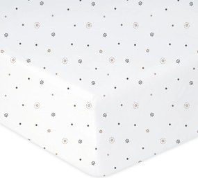 Babymatex Bavlnené prestieradlo do postieľky 70x140 cm - Hviezdy