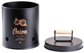 Nádoba YENNIS na cibuľu, čierna 703805