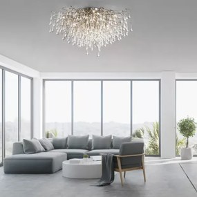 Paul Neuhaus 8092-55 - Prisadený luster ICICLE 14xG9/40W/230V priemer 100 cm chróm