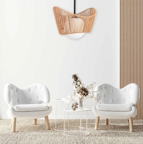 Toolight Toolight, závesné svietidlo 1xE27 APP1589-1CP, čierna-hnedá, OSW-04125