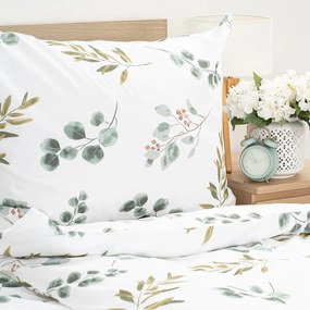 4Home Bavlnené obliečky Eukalyptus, 135 x 200 cm, 80 x 80 cm