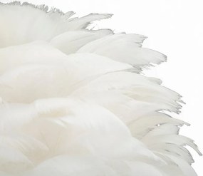 Biela/v zlatej farbe stolová lampa (výška 50 cm) Ball Feather – Mauro Ferretti