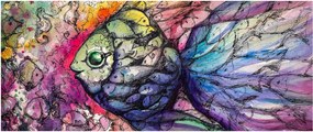 Obraz - Farebná rybička (120x50 cm)