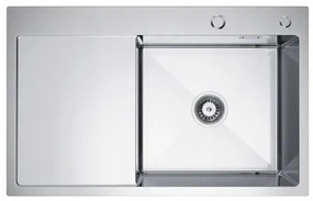 Erga HD, 1-komorový oceľový drez 780x490x210 mm, pravý, oceľová, ERG-MLS-HD7849R