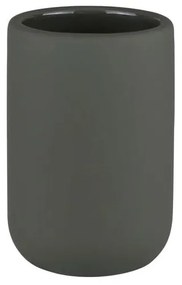 Tmavozelený keramický téglik na zubné kefky Lotus Play – Mette Ditmer Denmark