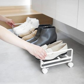 Biely kovový stojan na topánky 83,5x14,5x27,5 cm Tower – YAMAZAKI